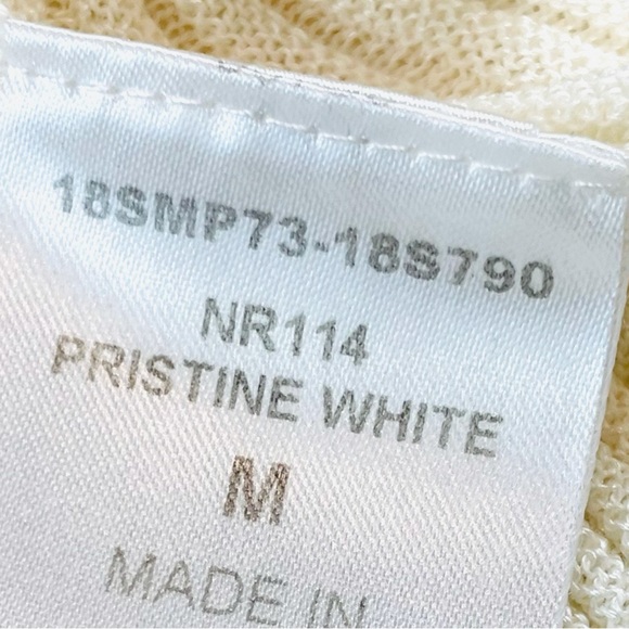 CHLOÉ • Cream Ribbed Ruffle Long Sleeve Silk-Blend Sweater - Picture 13 of 16